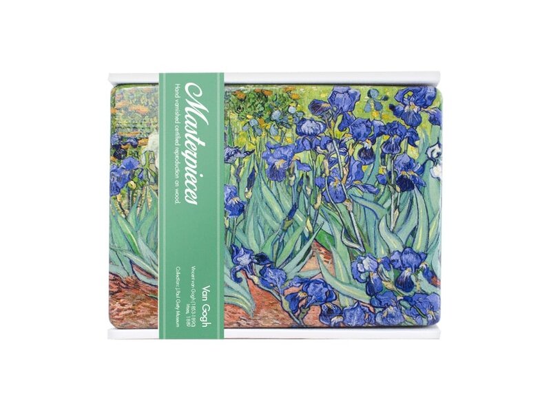 Maîtres-sur-bois, Irises, Vincent van Gogh,  300 x  195 mm