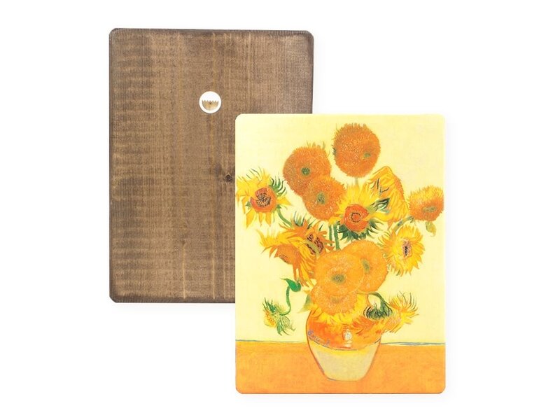 Masters-on-wood, Zonnebloemen, Vincent van Gogh , 300 x  195 mm