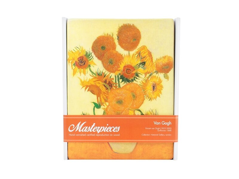 Masters-on-wood, Zonnebloemen, Vincent van Gogh , 300 x  195 mm