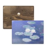 Masters-on-wood,  Waterlelies in avondlicht, Monet