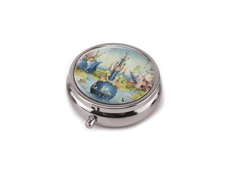 Boîte à pilules, Hieronymus Bosch, Jardin des délices terrestres