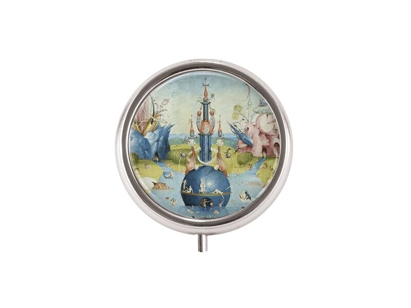Boîte à pilules, Hieronymus Bosch, Jardin des délices terrestres