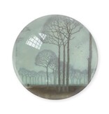 Presse-papier en verre,  Jan Mankes, Rangée d'arbres