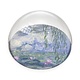 Glazen bolle  presse papier, Monet, Waterlelies