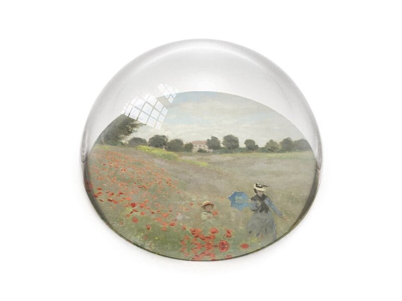 Briefbeschwerer,  Monet, Mohnfeld