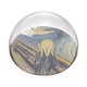 Glazen bolle  presse papier, Edvard Munch, De Schreeuw