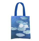 Bolsa de algodón con forro, Monet, Nenúfares a la luz del atardecer Bolsa de algodón con forro, Monet, Nenúfares a la luz del atardecer