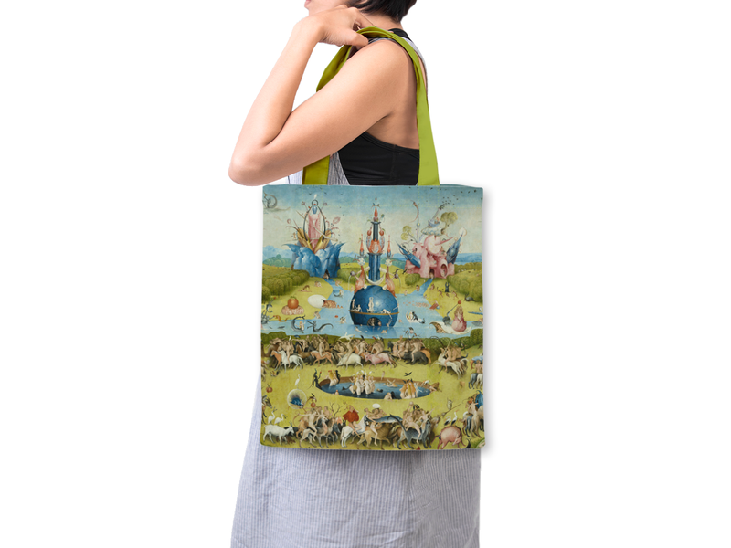 Baumwolltasche mit Futter,  J. Bosch, Garten der irdischen Freuden