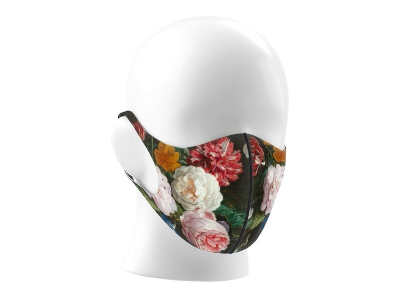 Mund Maske, Blumenstillleben, De Heem LF