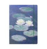Portfolio with elas.tic closure A4 , Monet, Water lilies in evening light Portfolio with elas.tic closure A4 , Monet, Water lilies in evening light