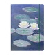 Portfolio with elastic closure, Monet, Water lilies in evening light