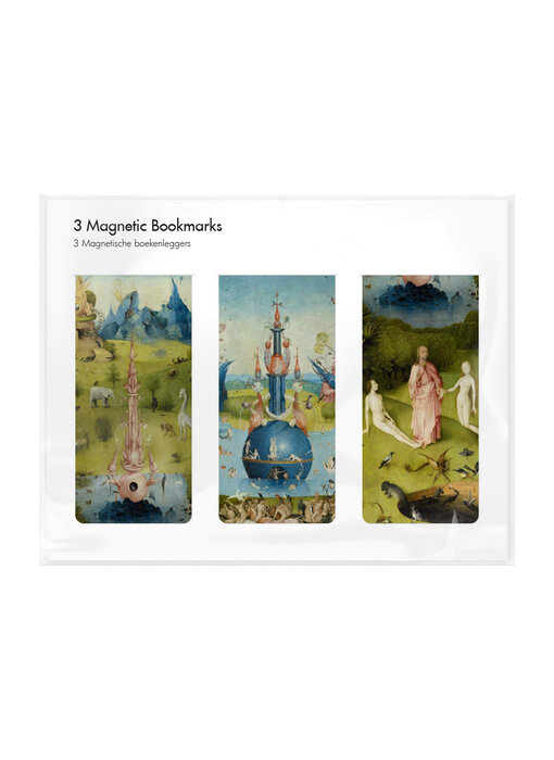 Juego de 3, marcapaginas magnético, Jheronimus Bosch