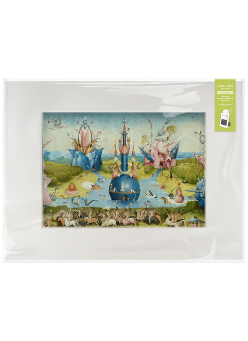 Matted print with reproduction, XL, J.Bosch, The Garden of Earthly Delights