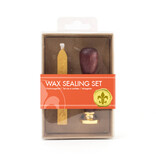 Wax sealing set, Lily stamp
