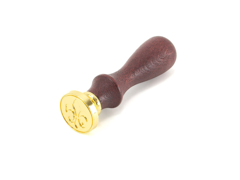 Set de cire à cacheter, Tampon "Fleur de Lys"