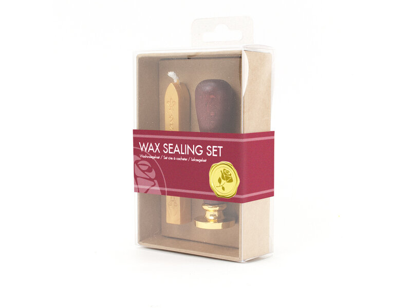 Wax sealing set, Rose  stamp