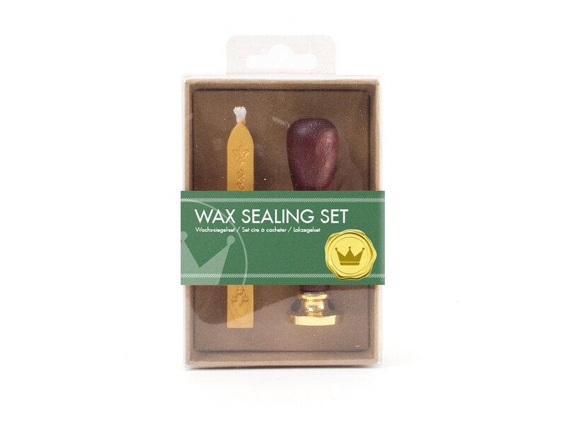 Wax sealing set, Crown  stamp