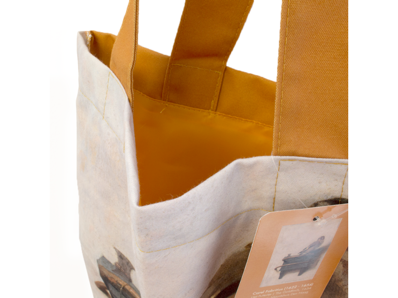 Cotton Tote Bag with lining, Fabritius, The Goldfinch