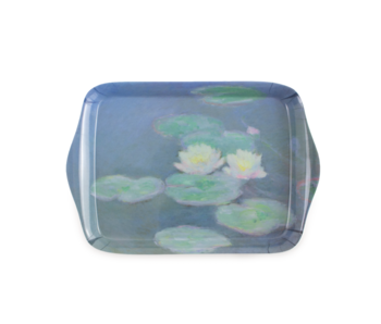 Mini dienblad , 21 x 14 cm, Monet, Waterlelies in avondlicht