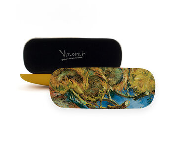 Spectacle Case, 4 faded sunflowers Van Gogh