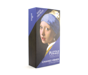 Puzzle, 1000 pièces, Vermeer, Fille à la boucle d'oreille en perle