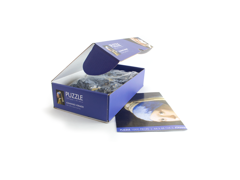 Puzzle, 1000 pièces, Vermeer, Fille à la boucle d'oreille en perle