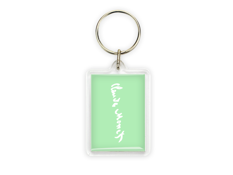 Key ring, Monet, Waterlilies by evening light