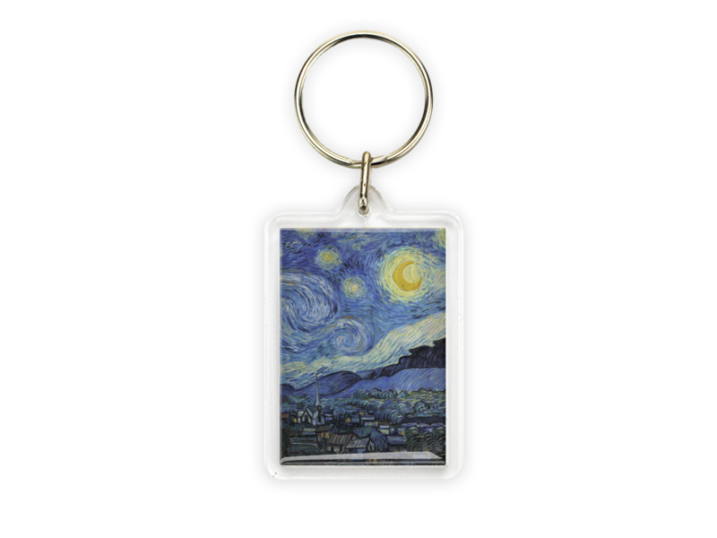 Key ring, Monet, Starry Night, Vincent van Gogh