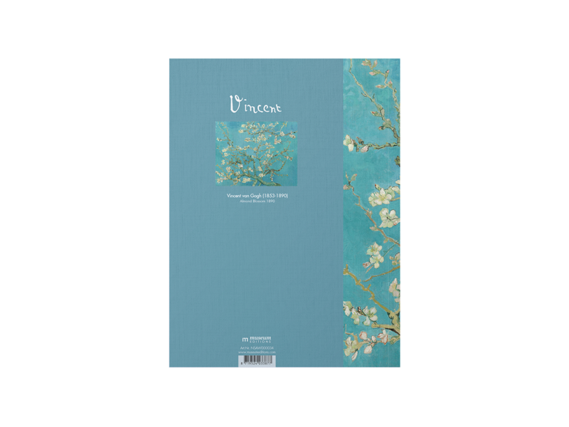 Softcover kunst schetsboek,,  Vincent van Gogh,  Amandelbloesem