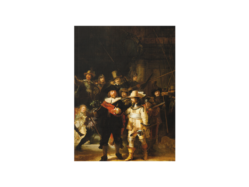 Softcover kunst schetsboek, Nachtwacht, Rembrandt