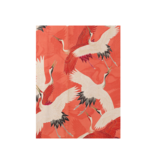 Softcover kunst schetsboek,  Witte en rode kraanvogels