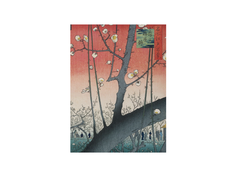 Cahier d'artiste, Le verger de pruniers à Kameido