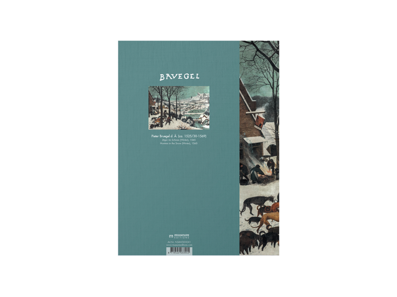 Softcover Kunst Skizzenbuch,  Brueghel, Jäger im Schnee