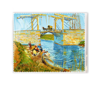 Brillendoekje, 15x18 cm, Brug bij Arles, Vincent van Gogh