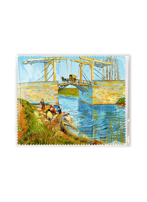 Lens cloth, 15x18 cm, Bridge at Arles, Vincent van Gogh
