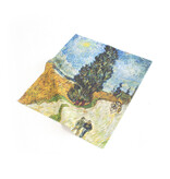 Brillenputztuch,  Landstraße in der Provence bei Nacht, Van Gogh