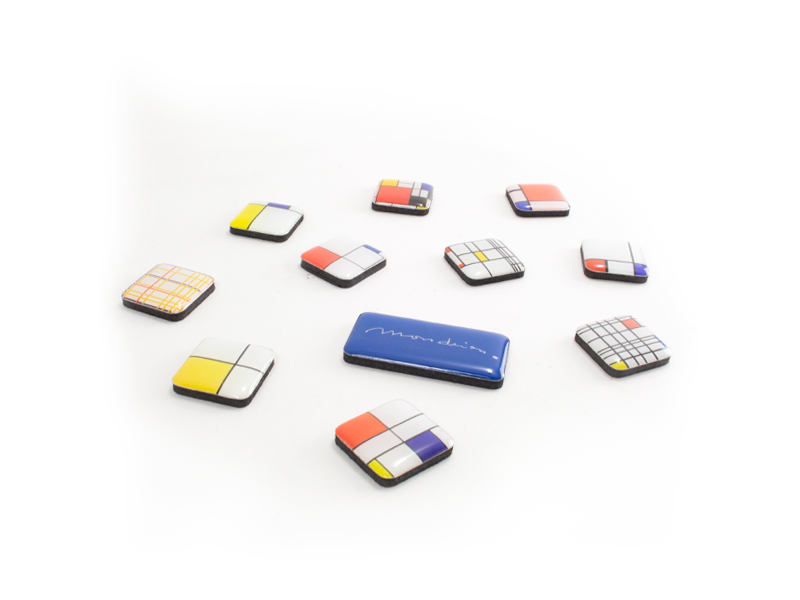 Mini Magnete Set, Piet Mondrian