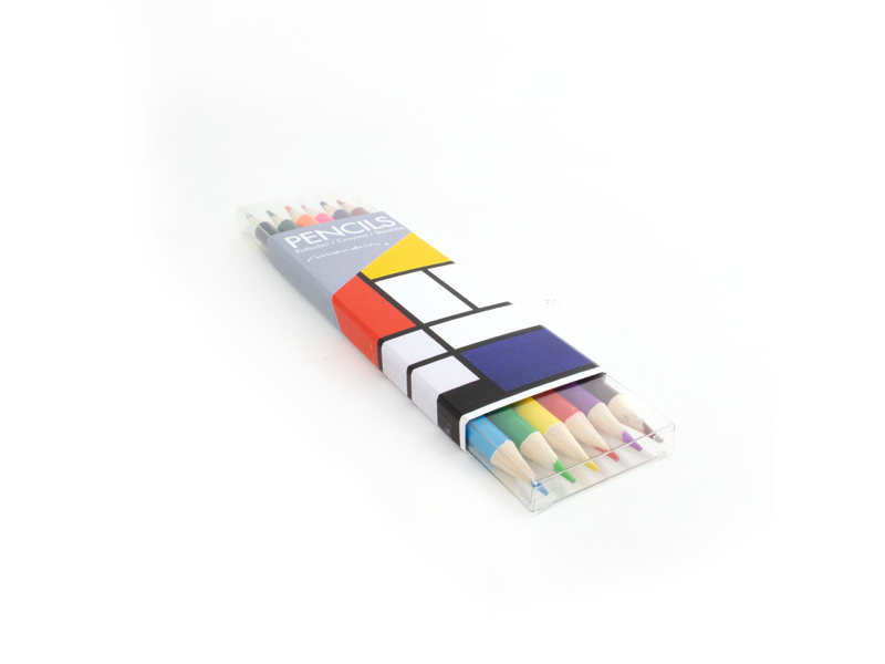 Doosje kleurpotloden, Mondriaan
