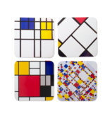 Onderzetters, set van 4 , Compositie, Mondriaan