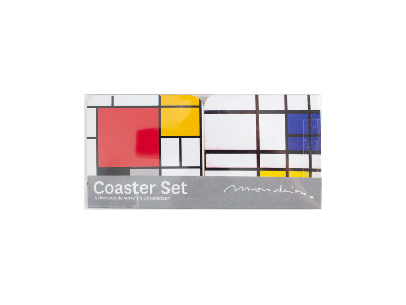 Onderzetters, set van 4 , Compositie, Mondriaan