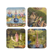 Posavasos, juego de 4, El jardín de las delicias, Jheronimus Bosch