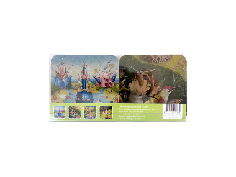 Untersetzer,  4er-Set, Jheronimus Bosch, Der Garten der Lüste