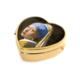 Pillendose, Herzform, Mädchen mit Perlenohrring, Vermeer