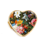 Pillendoosje, hartvormig, De Heem, Bloemstilleven