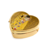 Hartvormig pillendoosje, Klimt, De kus