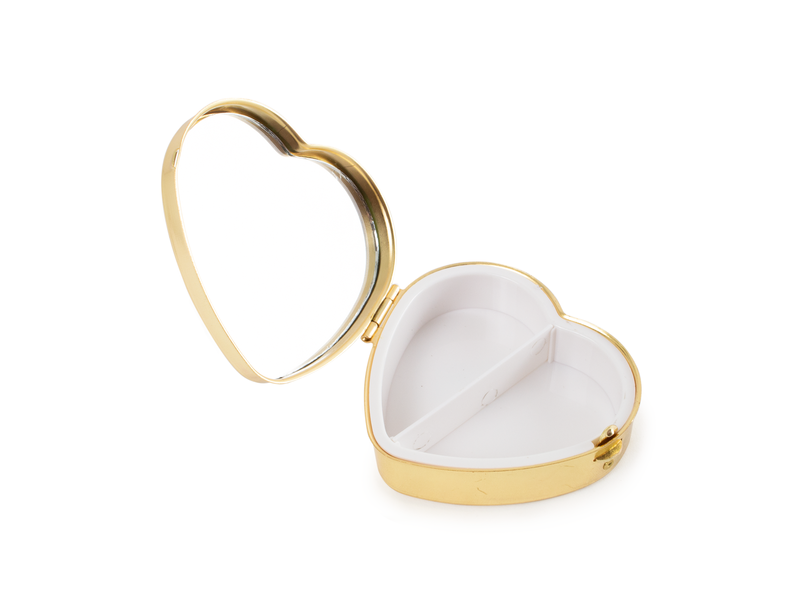 Pill box heart shape , Klimt, The kiss