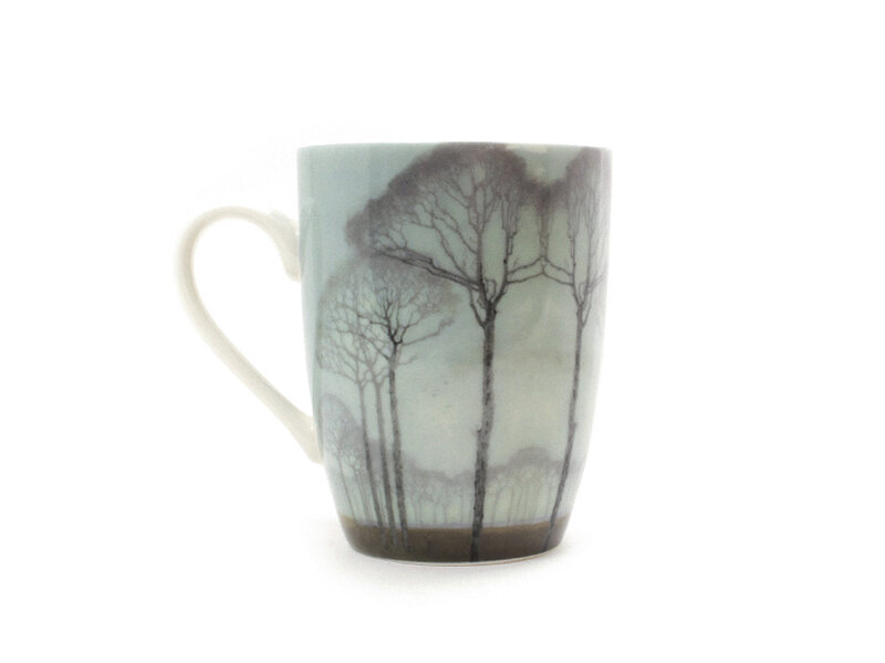 Tasse,  Jan Mankes, rangée d'arbres