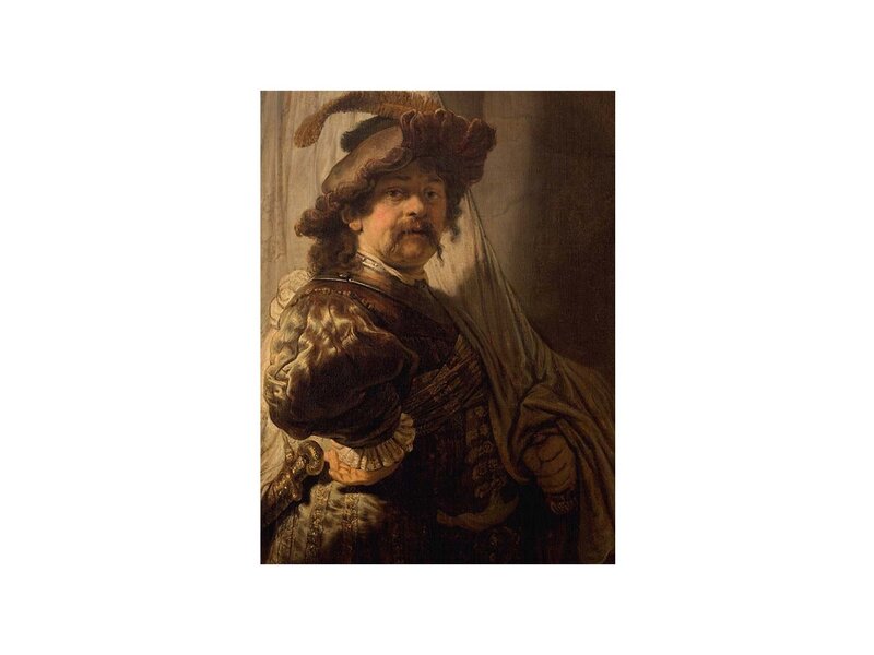 Softcover Kunst Skizzenbuch,  Rembrandt, der Bannerträger