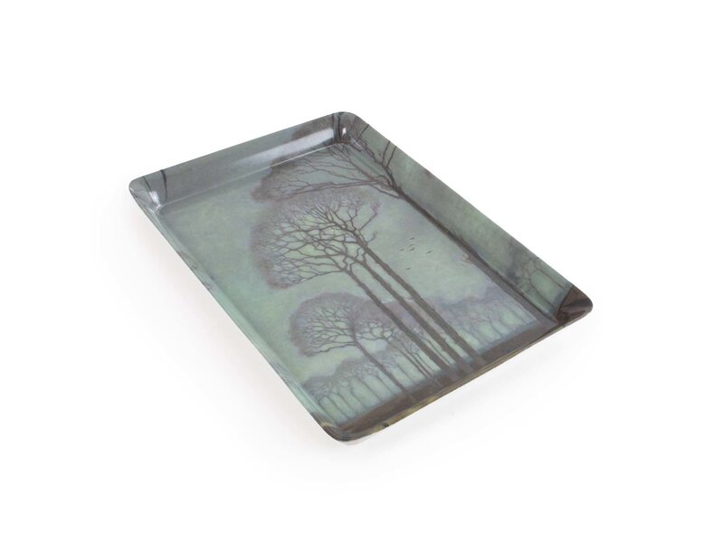 Set: Mug & tray, Jan Mankes, Row of trees
