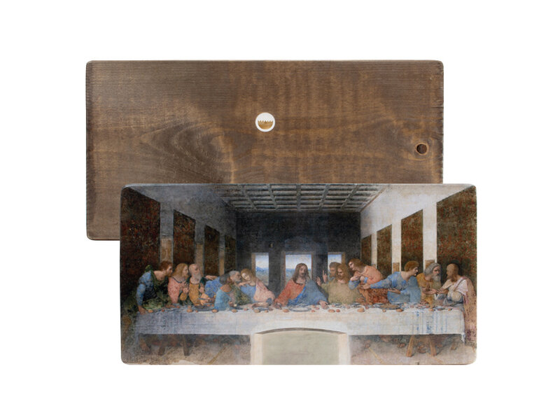 Meister auf Holz,  Da Vinci,  Letztes Abendmahl 375 x  195mm